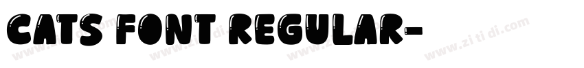 Cats Font Regular字体转换